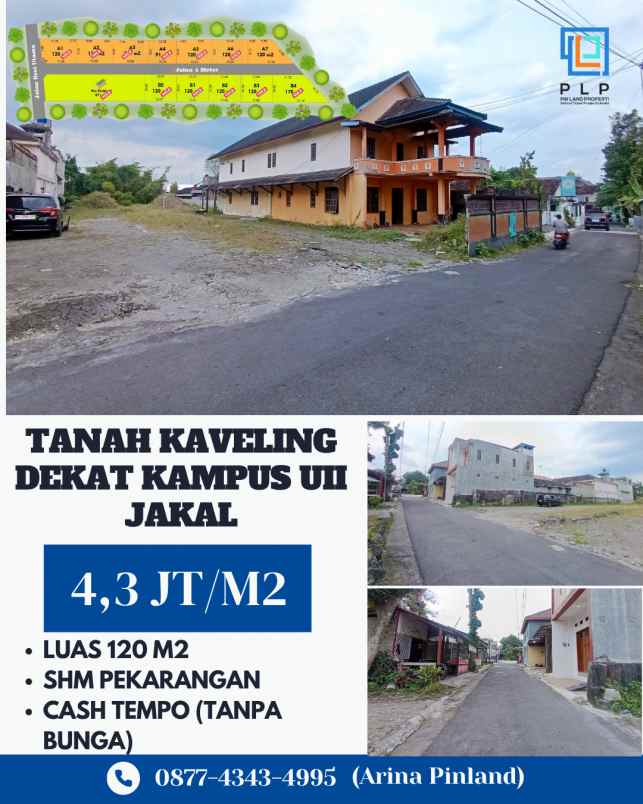 tanah kavling 900 meter kampus uii jakal