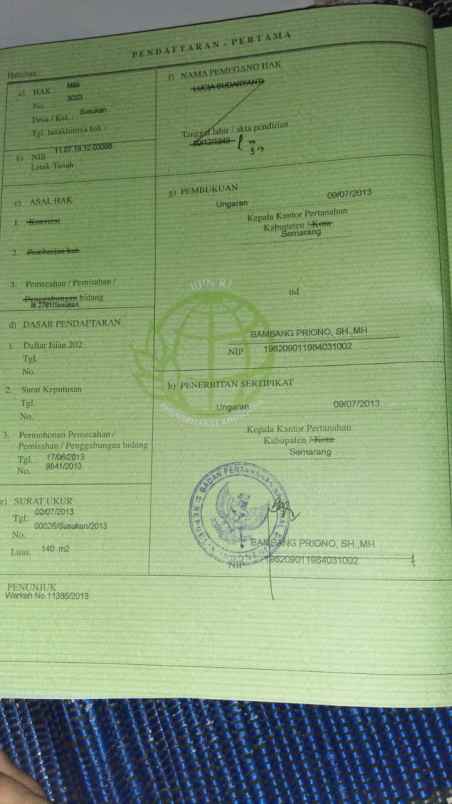 tanah kavling murah siap bangun di susukan ungaran