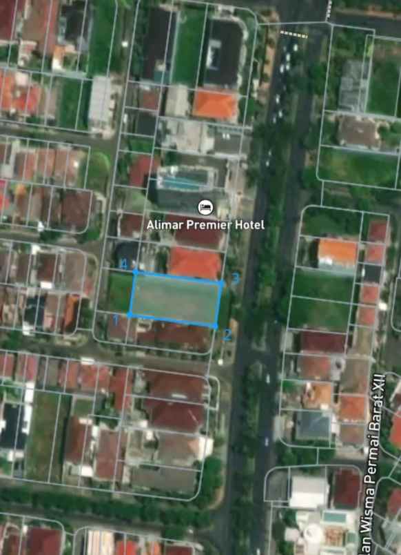 tanah komersial premium dijual murah raya dharmahusada