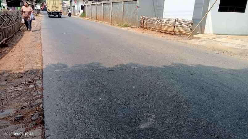 tanah komersil 7400 m2 setu bekasi