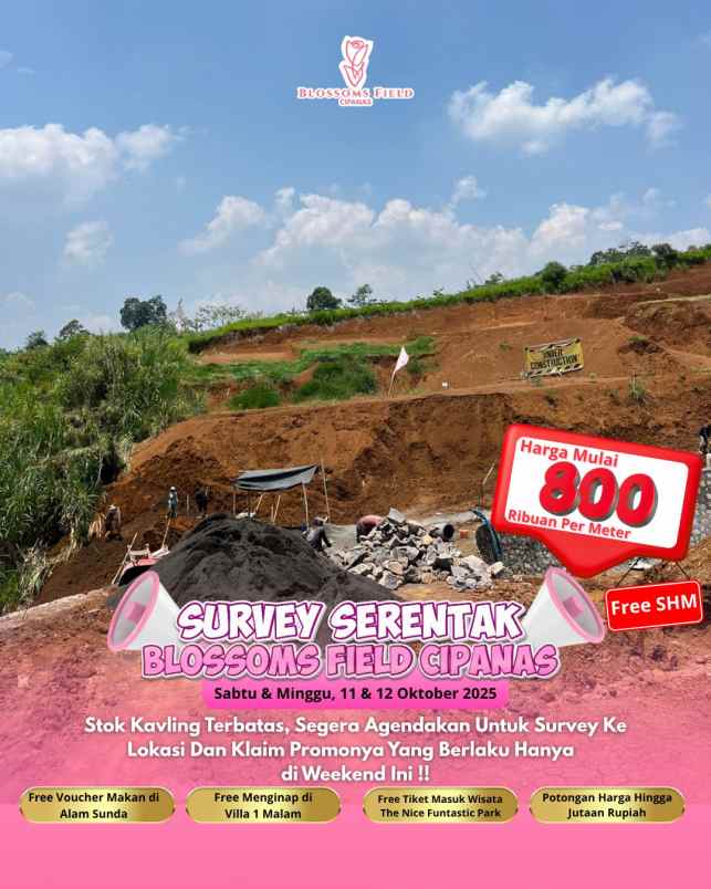 tanah undangan survey di sukaresmi cianjur