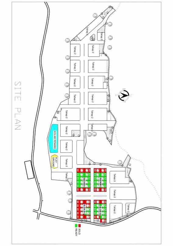 town house view gunung merbabu di magelang