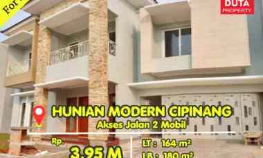 Dijual Hunian Eksklusif di Cipinang Type 164/180m2 Akses Jalan 2 Mobil
