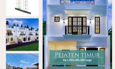 Cluster Rumah Clasik Modern 2.5 Lantai Rooftop