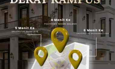 Dekat Gerbang UB Kos Mewah 8 Kamar Harga 1 Miliar Saja