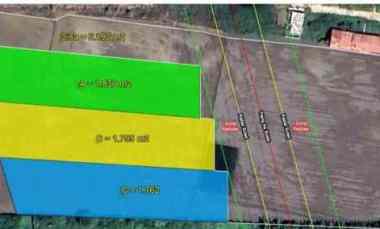 Dijual 4 Kavling Tanah Sawah di Tambun Utara Bekasi