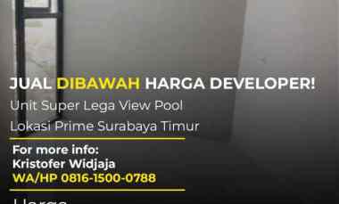 Dijual Apartemen Belleview Manyar Kertoarjo Surabaya 2BR Luas 76m2