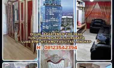 Dijual Apartemen The Peak Tunjungan Plaza 5 Surabaya. Ls87m Kt2 Km2