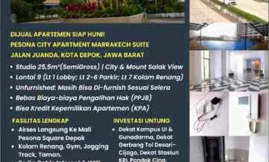 Jual Apartemen Pesona City Depok Studio Unfurnished 856EF7