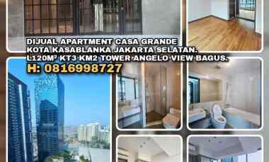 Dijual Apartment Casa Grande Kota Kasablanka Jakarta Selatan. L120m