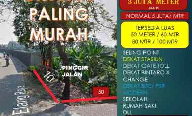 Tanah Dijual di jalan elang raya sawah lama ciputat