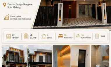 Dijual Kos Exclusive dekat UB Lowokwaru Malang