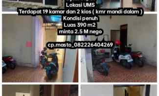 Kost Dijual di Area kampus UMS