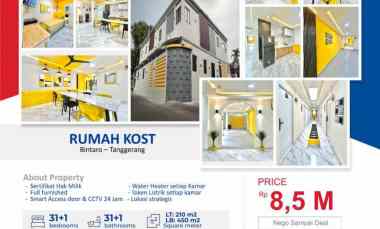 Rumah Kost Bagus Full Furnished SHM Bintaro - Tangerang Selatan