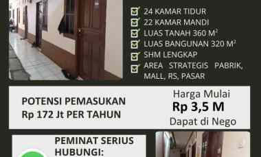 Jual Cepat Butuh Kos Kontrakan 24 Pintu Daerah Ramai Cibinong, Bogor