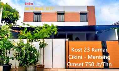 Rumah Kost 23 Kamar Penuh Omset 750 JT/Thn di Cikini- Menteng, Jakart