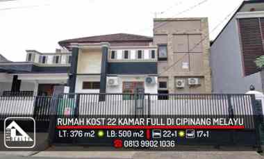 Rumah Kost 22 Kamar Dibawah Appraisal di Cipinang Melayu, Makasar