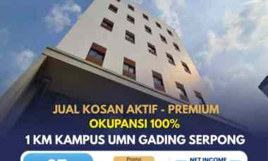 Dijual Cepat Kos Gading Serpong 97 Kamar Full Penghuni, Income 2,3 M