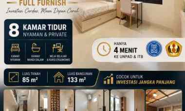 Dijual Kost Exclusive Jatinangor, 8 Kamar Full Furnish, hanya 1 Unit
