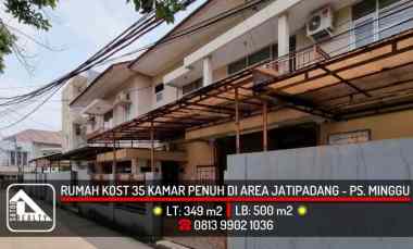 Rumah Kost 35 Kamar di Jatipadang, Pasar Minggu, Jakarta Selatan
