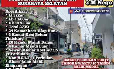 dijual kost jetis kulon surabaya