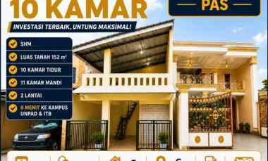 Kost 10 Kamar dekat Unpad ITB Jatinangor Dijual Cepat Harga Rp1 M