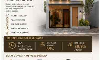 Kost Modern 2 Lantai Full Furnished 600m dari Unpad ITB Jatinangor