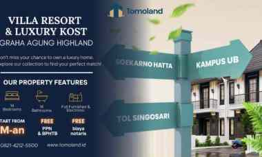 Rumah Kost Investasi 8 Kamar Malang Kota dekat UB Potensi Tinggi