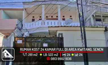 Rumah Kost 24 Kamar Full di Kwitang, Senen, Jakarta Pusat