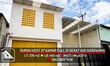 Rumah Kost 27 Kamar Penuh di dekat KIIC Karawang, Jawa Barat