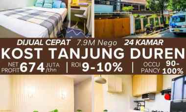 Jual Kost Mewah Tanjung Duren Income 54 Jutaan Per Bulan ROI 9-10
