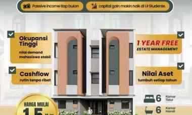 Jual Rumah Kost dekat Ui Depok, FULL Furnished Autopilot