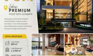 Dijual Gedung 6 Lantai Surabaya Pusat Kota di Jalan Embong Kenongo