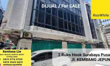 Dijual 2 Ruko JL. Kembang Jepun - Pabean Cantikan - Surabaya Pusat
