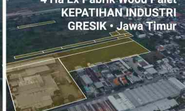 Murah Rp. 2 jt-an/m2 Dijual 4 Hektar Pabrik Kepatihan Industri Gresik