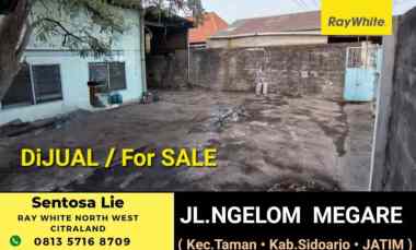 Dijual 1790 m2 Gudang Ngelom Megare - Kec. Taman - Kab. Sidoarjo Jatim