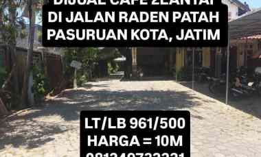Dijual Cafe 2 lantai di Tepi Jalan Raden Patah Pasuruan Kota Jatim