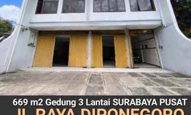 Dijual 669 m2 Gedung Surabaya Pusat Jalan Raya Diponegoro - Gedung 3 L