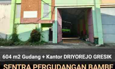 Gudang Sentra Pergudangan Bambe Driyorejo Gresik Akses Kontainer 40 Ft