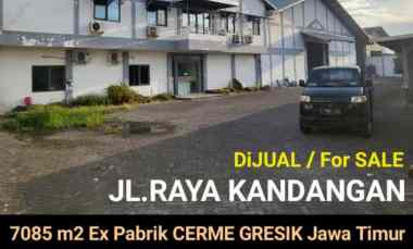 Dijual 7085 m2 Ex Pabrik Furniture Cerme Gresik - Raya Kandangan