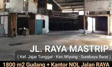 Gudang Raya Mastrip - Jajar Tunggal - Wiyung dekat 2 Gate TOL Gunungsari