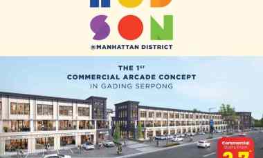 Ruko Hudson Paramount Land Tahap 2 Hadap Jalan di Gading Serpong