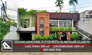 Gedung Komersial 3 Lantai Ex Resto Cafe di Antasari Raya, Cilandak