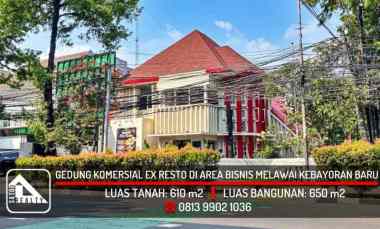 Gedung Komersial Ex Resto di Area Bisnis Melawai, Kebayoran Baru