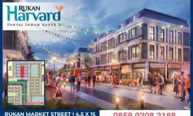 Ruko Harvard Pik 2, 4 Lt Luas 4.5x12.5, di Edu City Pik 2, Rp 3.3
