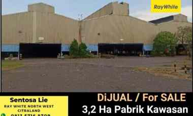 Murah Dijual 3,2 Ha Ex Pabrik Besi Beton - Kawasan Industri Gresik