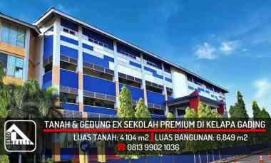 Tanah Kavling dan Gedung Ex Sekolah di Kelapa Gading