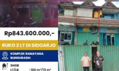 Dijual Ruko Second Rp 843.600.000 di Kom. Ruko Modern Taman Bungurasih