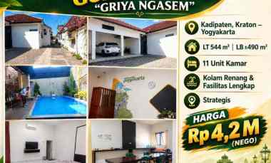 dijual ruko gudang kantor kraton yogyakarta