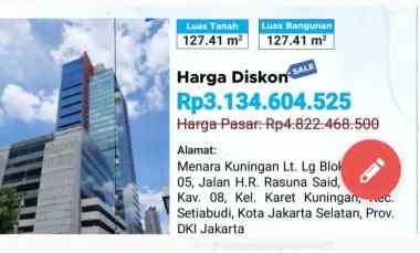 Dijual Lelang/Cassie Perkantoran Menara Kuningan Jakarta
